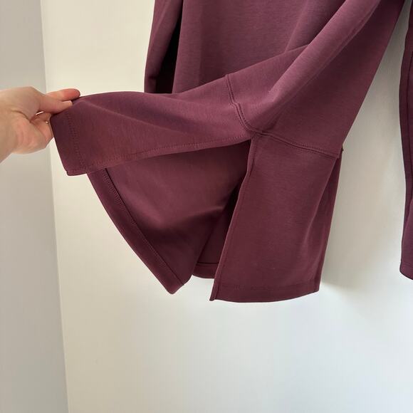 Dear Scarlett Jet Set Vienna Cowl Neck Pullover Sweatshirt Wine L NWT - Picture 9 of 10